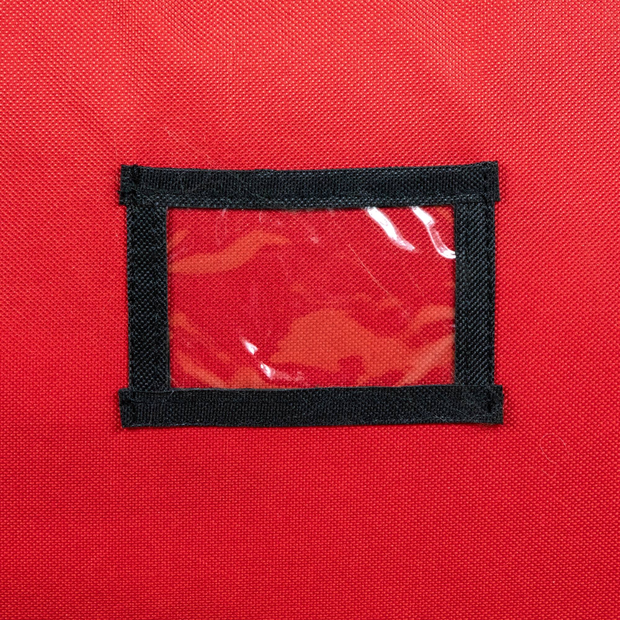 57" Red Quilted Rolling Christmas Tree Storage Bag for Trees up to 9ft.